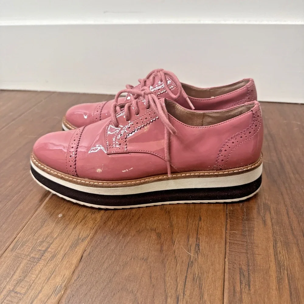 HALOGEN Atlantic-Pacific Platform Gabriela‎ Patent Oxford Chunky Academia 7.5